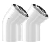 JUNKERS AZB 911 SET DE 2 COUDES CONCENTRIQUE 60/100 7738112298