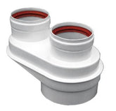 JUNKERS AZB 922 ADAPTATEUR 80/125 2x80 7738113529