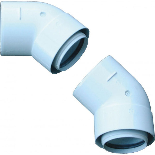 JUNKERS AZB 911 SET OF 2 CONCENTRIC ELBOWS 60/100 7719002781